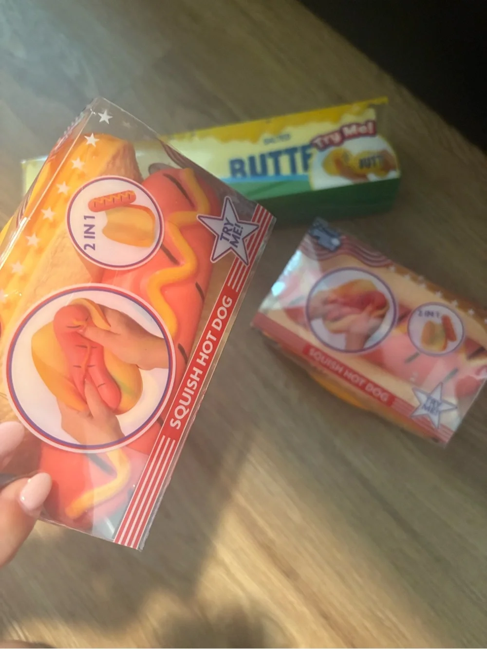 Squeeze Butter and Hot Dog